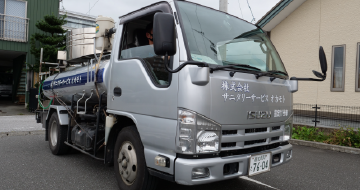 指定の仮設トイレへ